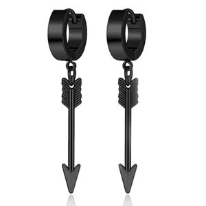 Black Arrow Dangle Earrings